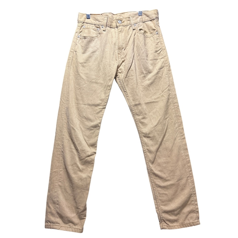 Levi 508 Regular Taper Pants Mens W30 L30 Tan Khaki Twill 05521-0015